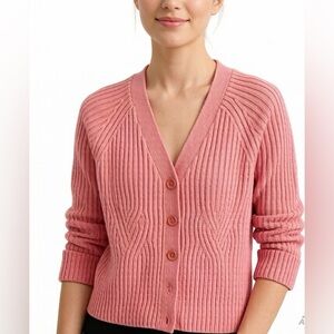 New albots Petite Small (PS) 100% Merino Wool Cardigan